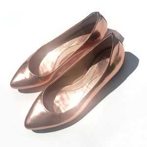 Alexander McQueen Rose Gold Flats (Fit US 8)